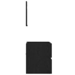 vidaXL Cabinet de salle de bain Chêne noir 41 x 38 5 x 45 cm