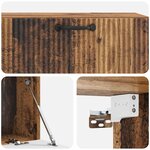 vidaXL Meuble TV mural Bois ancien 98 x 41 x 30 cm Bois d'ingénierie