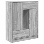 vidaXL Buffet avec tiroirs et portes sonoma gris 73x31x90 cm