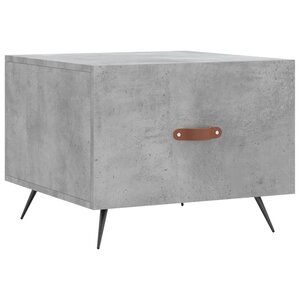 vidaXL Table basse gris béton 50x50x40 cm bois d'ingénierie