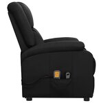 vidaXL Fauteuil Noir Similicuir