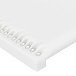vidaXL Tête de lit à LED Blanc 203x16x78/88 cm Similicuir
