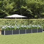 vidaXL Jardinière Anthracite 480 x 80 x 45 cm Acier