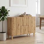 vidaXL Buffet Chêne artisanal 89 x 34 5 x 60 cm Bois d'ingénierie