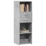 vidaXL Buffet haut gris béton 40x42 5x124 cm bois d'ingénierie