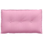 vidaXL Coussin de Dos Rose 80 x 19 x 50 cm tissu