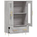 vidaXL Buffet haut sonoma gris 69 5x31x115 cm bois d'ingénierie