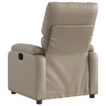 vidaXL Fauteuil inclinable Cappuccino Similicuir