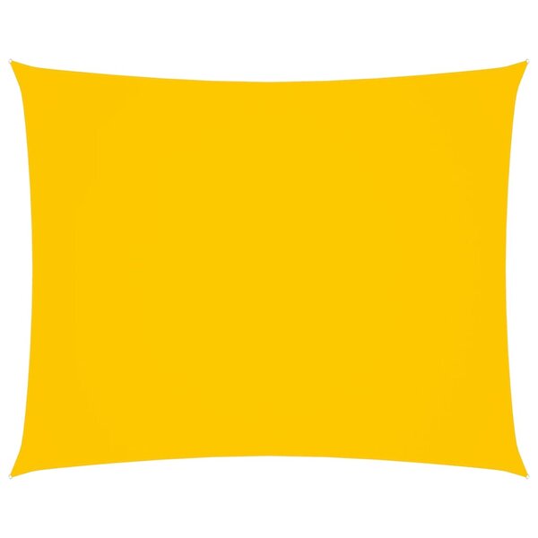 vidaXL Voile de parasol Tissu Oxford rectangulaire 4x5 m Jaune