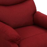 vidaXL Fauteuil de massage Rouge bordeaux Tissu