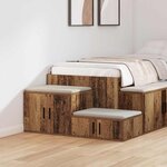 vidaXL Armoire de rangement Bois ancien 127 x 41 x 40 cm