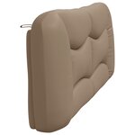vidaXL Coussin de tête de lit cappuccino 200 cm similicuir