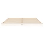 vidaXL Cadre de lit sans matelas blanc 140x200 cm bois de pin massif
