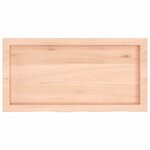 vidaXL Dessus de table 80x40x(2-6) cm bois de chêne massif non traité