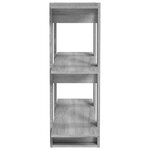 vidaXL Bibliothèque/Séparateur de pièce sonoma gris 80x30x87 cm