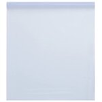 vidaXL Film de fenêtre statique dépoli blanc 60x1000cm PVC