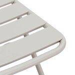 vidaXL Chaise de jardin pliante 2 Pièces Beige 55 x 56 5 x 91cm Acier