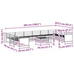 vidaXL Ensembles de canapés 11 pc Bois d'Acacia Massif