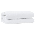 vidaXL Duvet avec Oreiller 2 Pièces Blanc 155 x 220 cm Microfibre