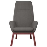 vidaXL Chaise de relaxation Gris clair Tissu