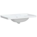 vidaXL Évier salle de bain blanc 91 5x48x23 cm rectangulaire céramique