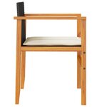 vidaXL Chaises de jardin coussins lot de 2 noir résine tressée et bois