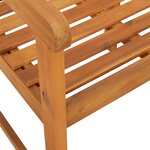 Chaises de jardin vidaXL 6 Pièces 56x55.5x90 cm Bois massif d'acacia