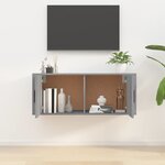 vidaXL Meuble TV mural Sonoma gris 100x34 5x40 cm