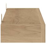 vidaXL Étagères murales 2 Pièces 60x15x4 cm bois de teck massif