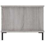 vidaXL Table basse sonoma gris 90x50x40 cm bois d'ingénierie