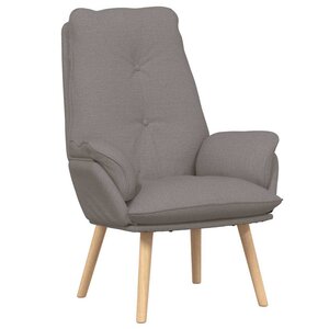 vidaXL fauteuil Taupe 69 x 74 x 93 cm Tissu et Contreplaqué