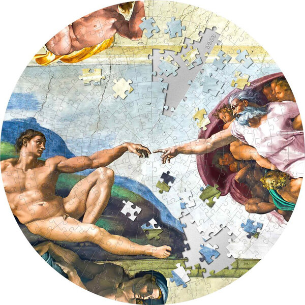 Monnaie CREATION OF ADAM Micropuzzle Treasures Special Edition 5 Oz Argent 20$ Palau 2023