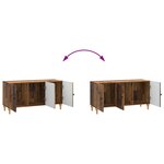 vidaXL Meuble TV Bois ancien 99 x 34 5 x 50 cm Bois d'ingénierie