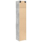 vidaXL Armoire de rangement mince gris béton 45x42 5x225 cm