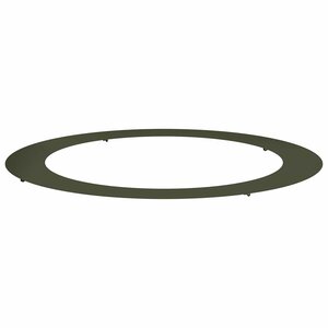 vidaXL adapté pour anneau d'arbre plat Vert olive Ø90 / 120 cm Acier