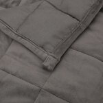 vidaXL Couverture lestée Gris 200x220 cm 13 kg Tissu