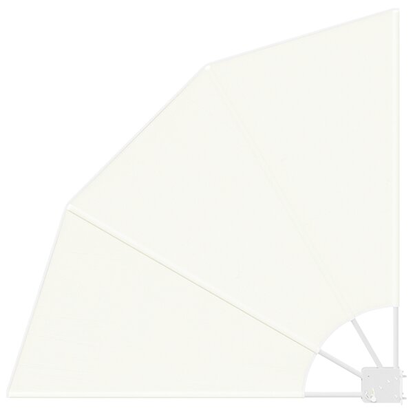 vidaXL Écran de confidentialité pour balcon Crème 115 x 115 cm tissu
