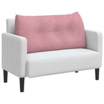 vidaXL Coussin de Dos Rose 100 x 24 x 50 cm Velours