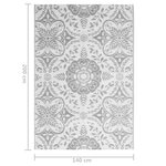 vidaXL Tapis d'extérieur Gris clair 140x200 cm PP