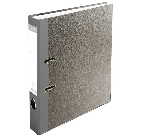 Classeur à levier papier marbre gris dos de 50mm - A4 x 20 EXACOMPTA