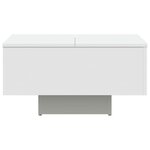 vidaXL Table basse blanc 60x60x31 5 cm bois d'ingénierie