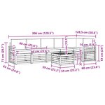 vidaXL Ensemble de canapés d'extérieur 7 pc Blanc et anthracite
