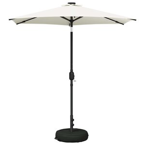 vidaXL Parasol de jardin avec lumières LED et base 230 x 230 cm