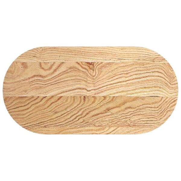vidaXL Dessus de table 80x40x2 cm bois de chêne massif ovale