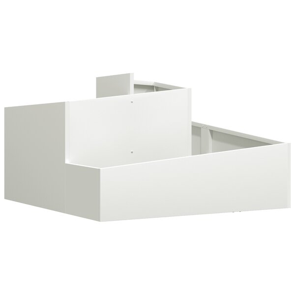 vidaXL Pot blanc 80x80x50 cm en plastique