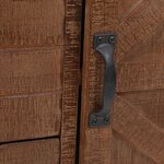 vidaXL Armoire de rangement Bois de sapin massif 64x33 5x75 cm Marron