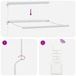 vidaXL Auvent rétractable anthracite/blanc 3x2 5 m tissu et aluminium