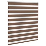 vidaXL Store zèbre marron 120x100cm largeur du tissu 115 9cm polyester