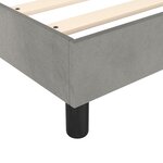 vidaXL Cadre de lit gris clair 180x200 cm velours