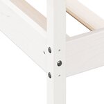 vidaXL Lit de jour sans matelas blanc 80x200 cm bois de pin massif